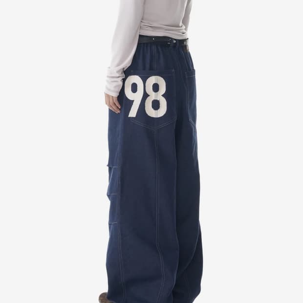 아캄 98 핀턱 데님팬츠 (1사이즈)