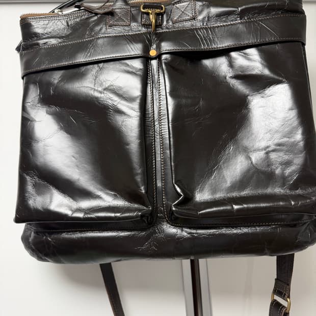 엠비스 말가죽 헬멧백 블랙 