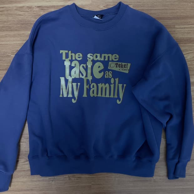 테켓 블루 맨투맨 m