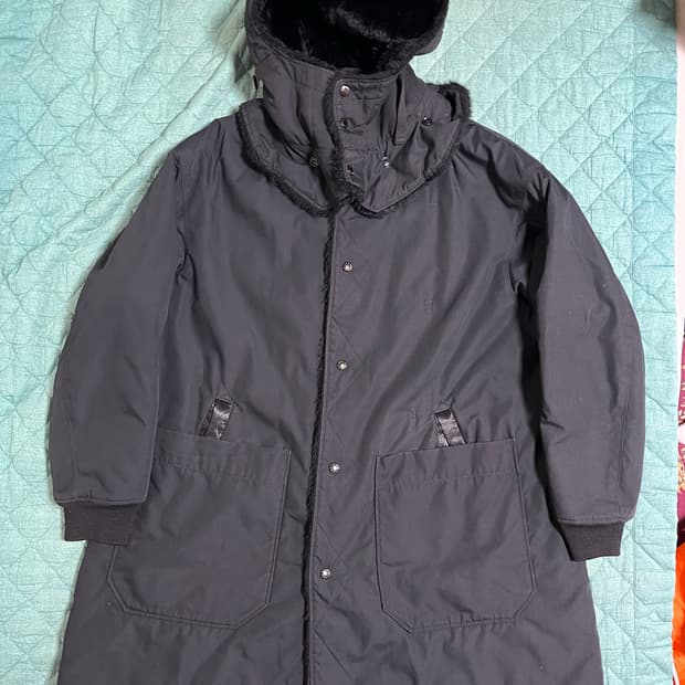 엔지니어드 가먼츠 퍼 점퍼 코트 블랙 Msize