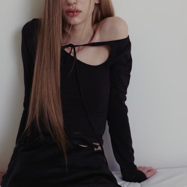 orchid top black