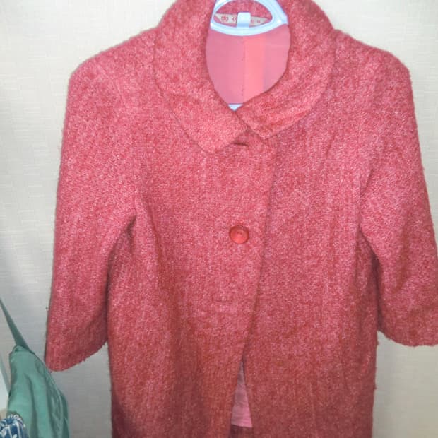 자주색 코트 러블리 모리걸 빈티지 하구미 임수정