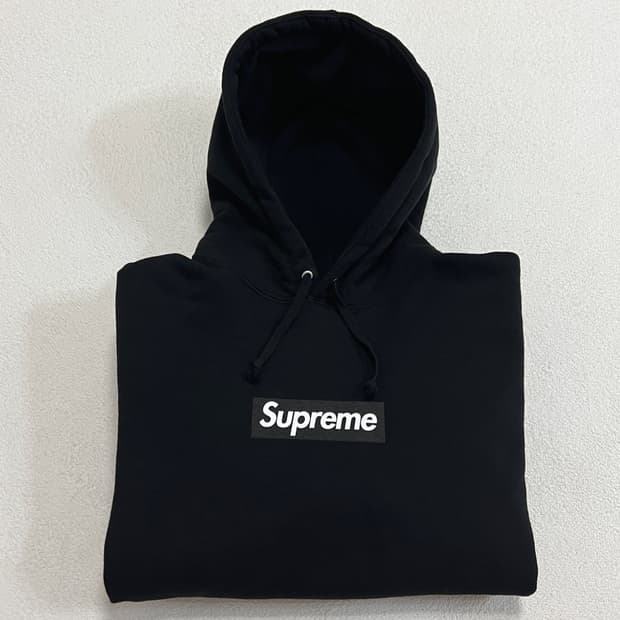슈프림 23FW 서울 무궁화 박스로고 후드 블랙