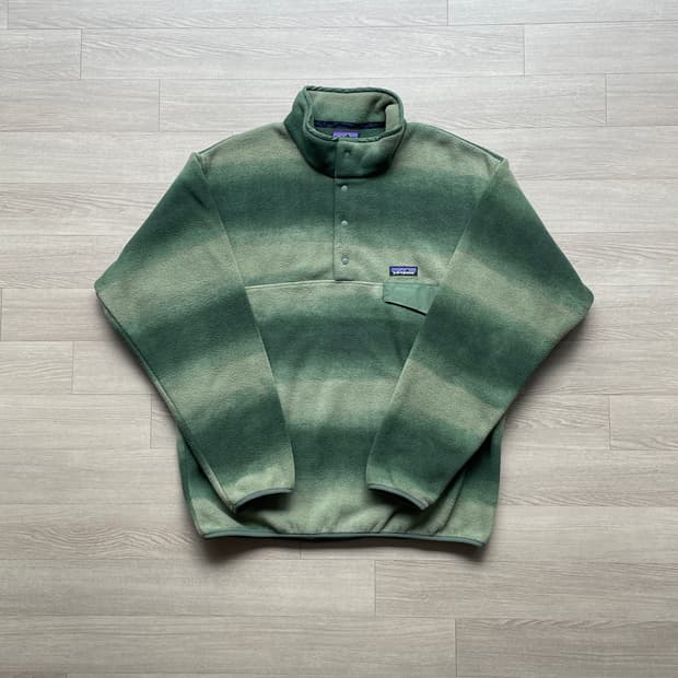 파타고니아 신칠라 그린 스트라이프 patagonia