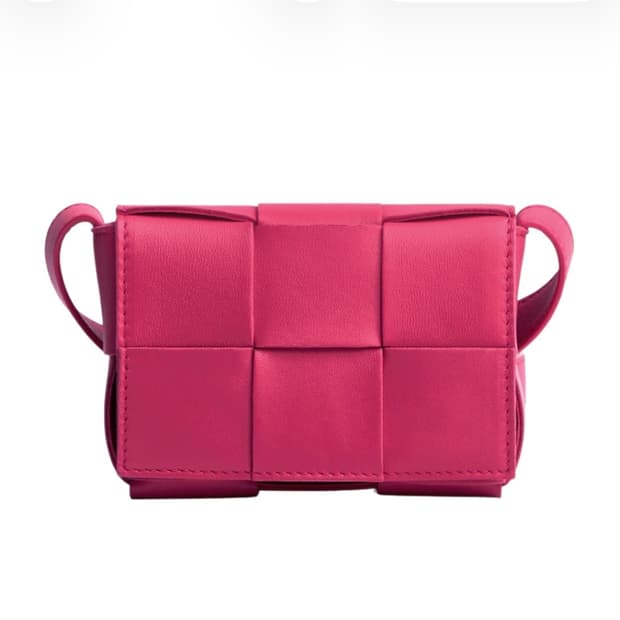 Bottega Veneta Mini Leather Cassette Cra