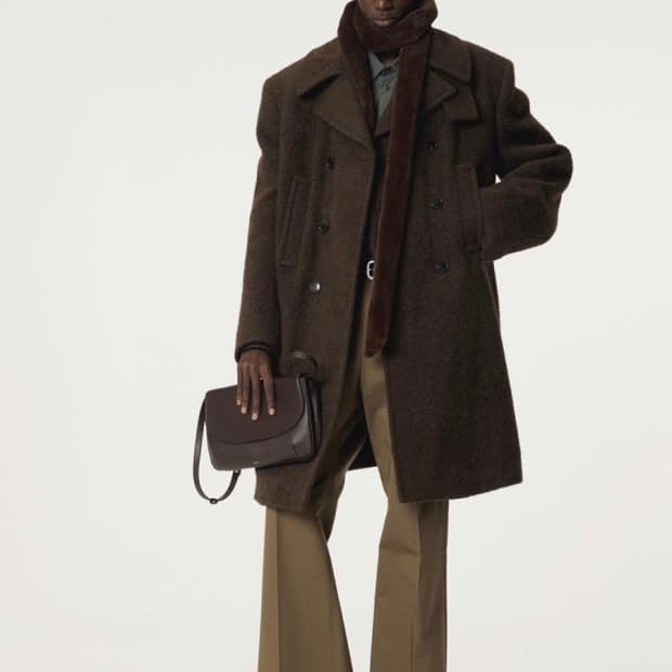 렉토 25FW 라마 울 빈티지 피코트 (S)