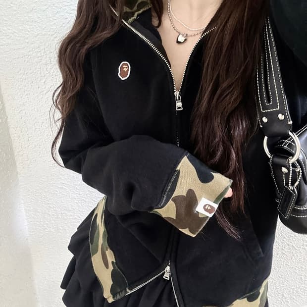 베이프 레어템 후드집업 후집