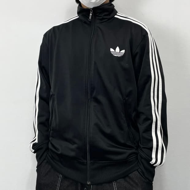 아디다스 삼선 블랙 파이어버드 트랙탑 져지자켓