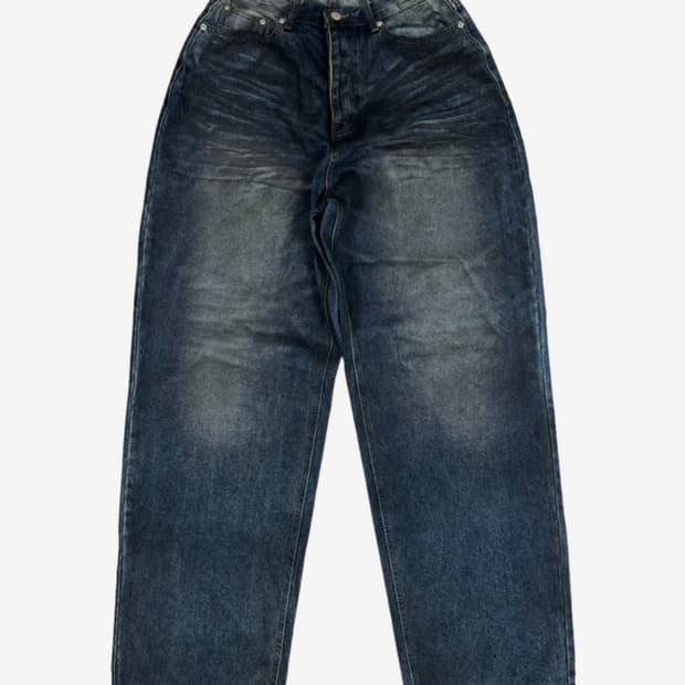 스케이터락 오일 워싱 데님 m