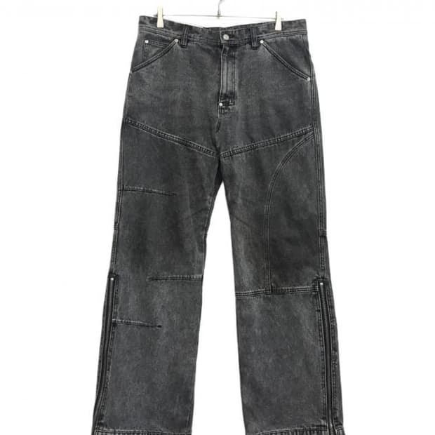 앤더슨밸 블리치드 워시드 지퍼 진