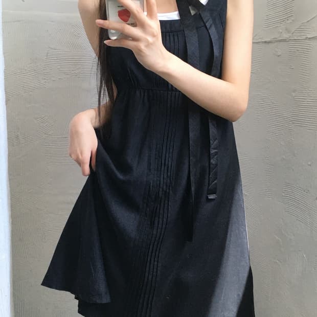 Burberry 버버리 블루라벨 블랙 슬리브리스 원피스