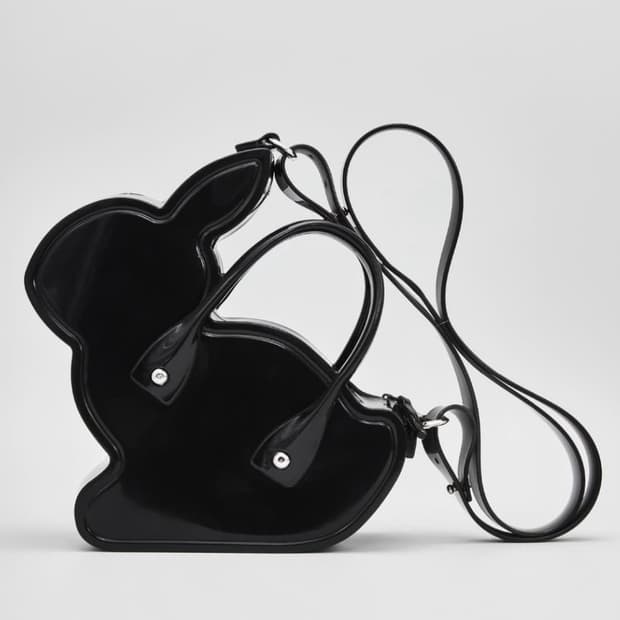 꼼데가르송 CDG걸 X 멜리사 래빗 뉴백 블랙