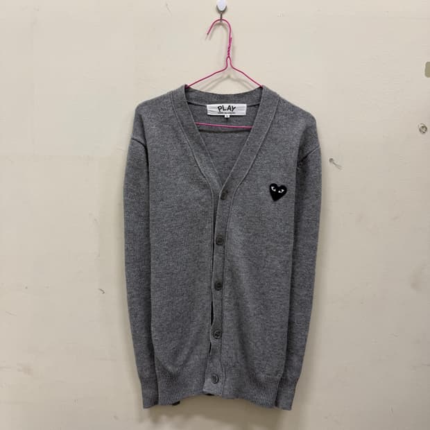 꼼데가르송 그레이 가디건