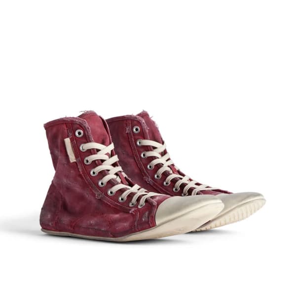 [42] 발렌시아가 울트라 플랫 하이탑 레드