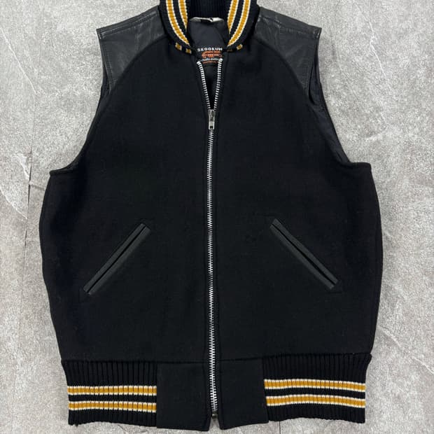 Skookum Leather Wool Vest 