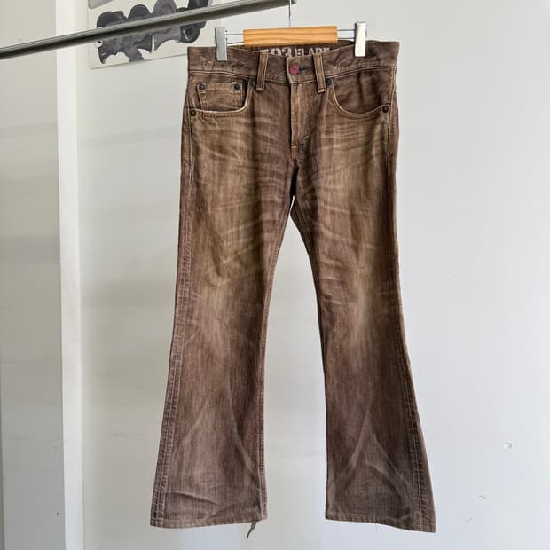 EDWIN (Made in Japan) 브라운 부츠컷 데님 팬츠