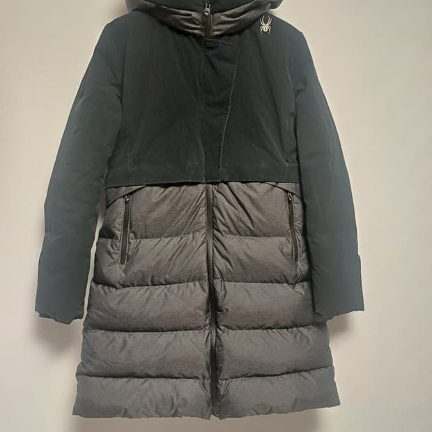 스파이더 여성 롱다운 거위털90% 프리미엄 패딩