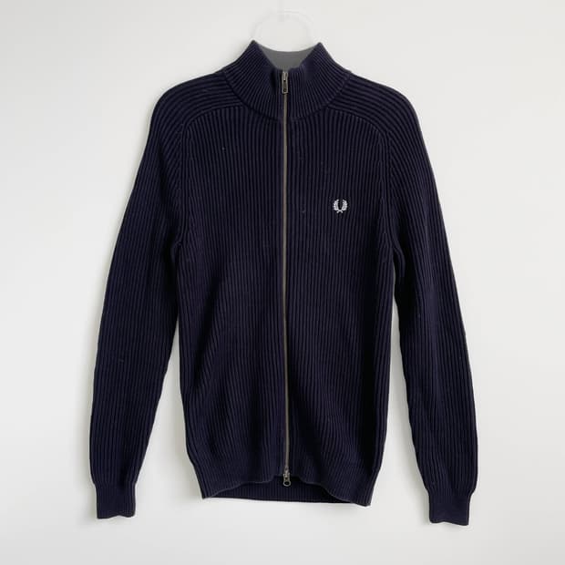  F2 프레드페리 투웨이 니트집업 가디건 90-95사이즈