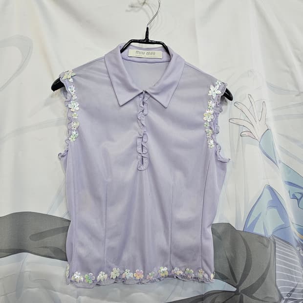 미우미우  퍼플 슬리브리스