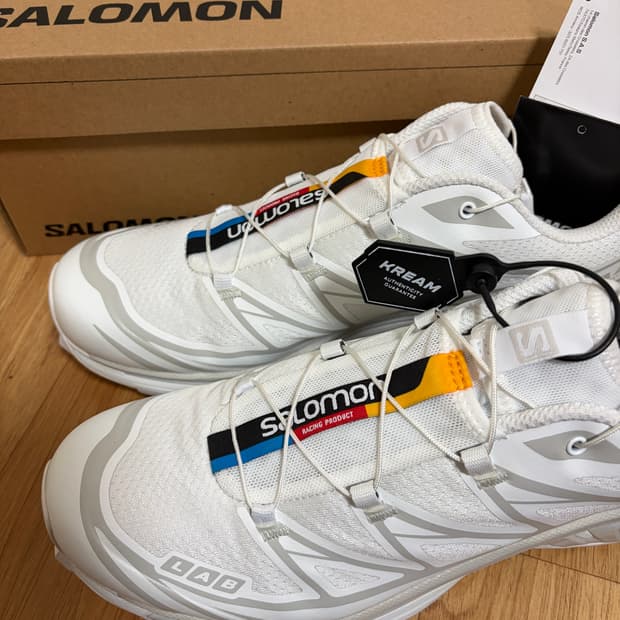 살로몬 xt6 화이트 280