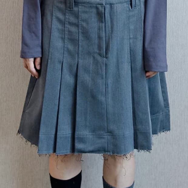 샵 페어리 플리츠 컷오브 스커트