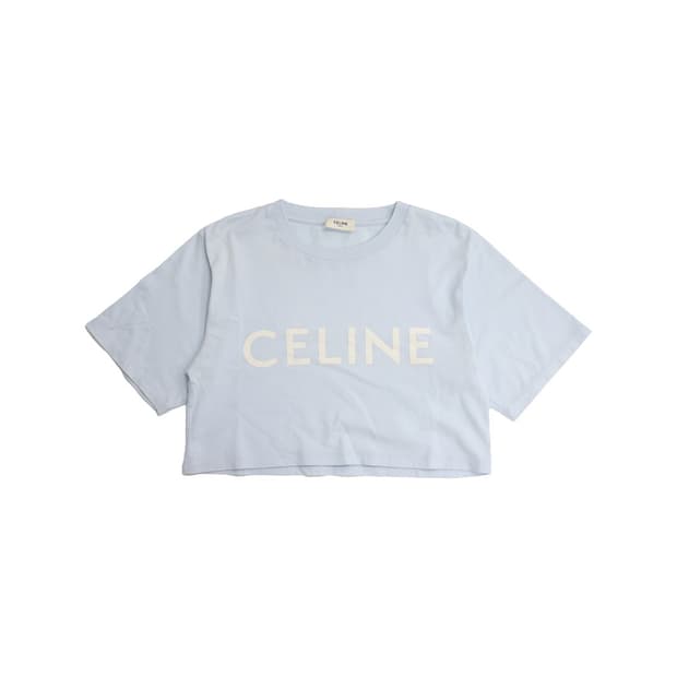 셀린느 민트 반팔 티셔츠