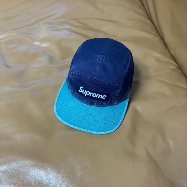 Supreme 슈프림 피그먼트 투톤 네이비 캠프캡 모자 (Navy)