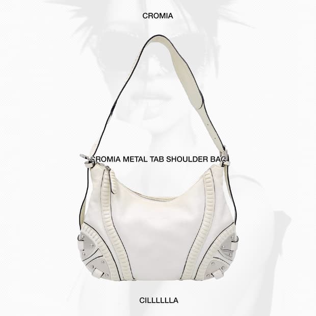 CROMIA 빈티지 메탈탭 숄더백