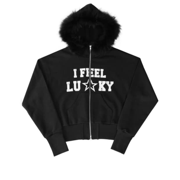 아이필럭키 후드집업