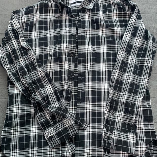 지오송지오 오버핏 체크 셔츠 105