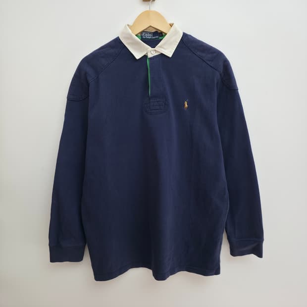 [L] 폴로 랄프로렌 럭비 네이비 스웻셔츠