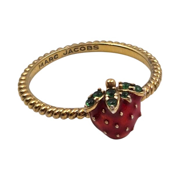 마크제이콥스 실버925 딸기 큐빅 반지