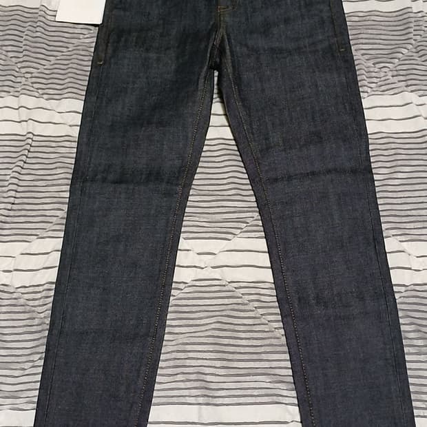 플랙 미사용 슬림청바지 30인치 기장98