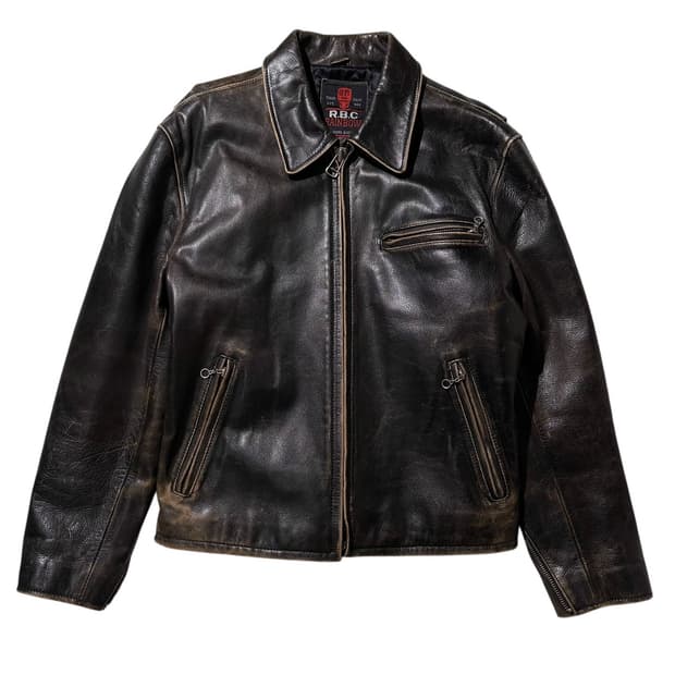 RBC 레더 싱글 라이더 자켓