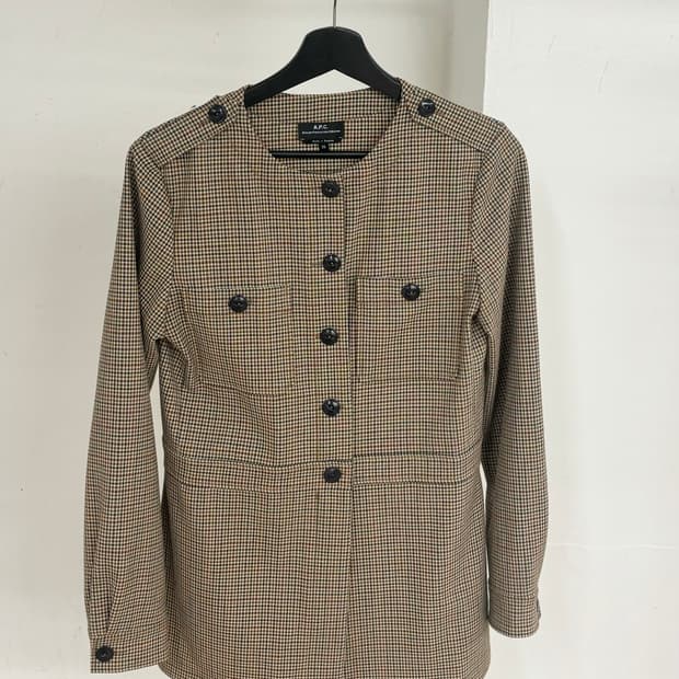 아페쎄 클래식 체크 자켓