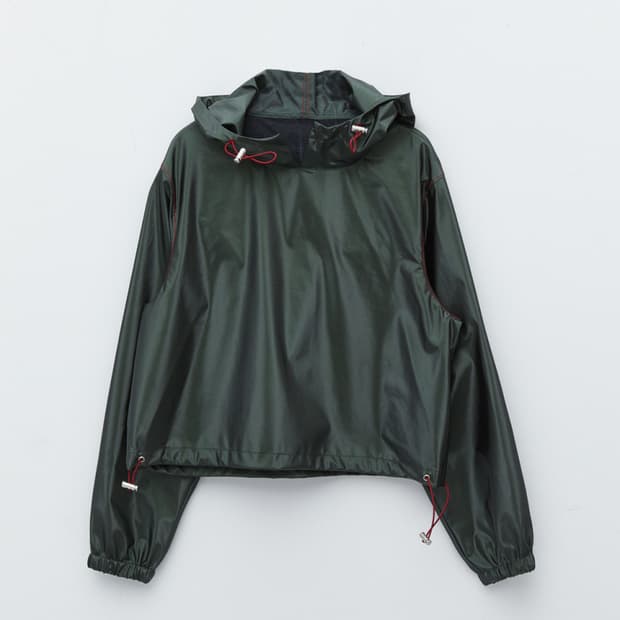 Matin Kim COATING STITCH HOODY TOP