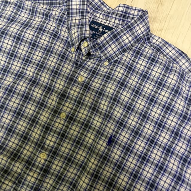 [XXL] 폴로 랄프로렌 체크 반팔 셔츠