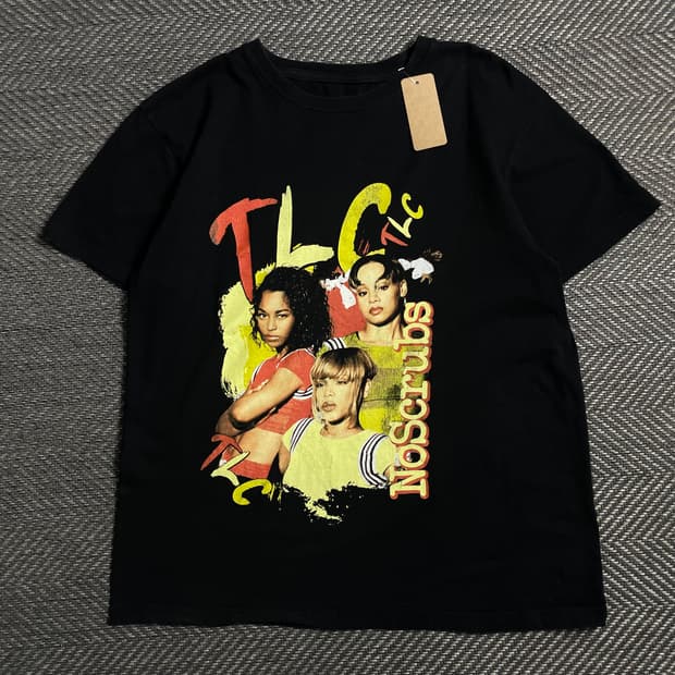 USA 빈티지 TLC 힙합 프린팅 반팔 티셔츠o 4730