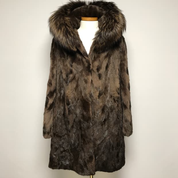 [지센](100) 여성 퍼 밍크 코트