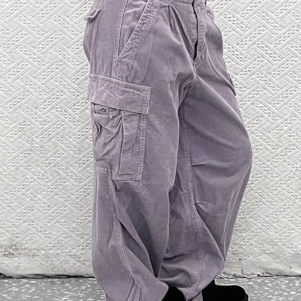 후아유 빈티지 Y2K 00's 연보라 카고팬츠 M C07675