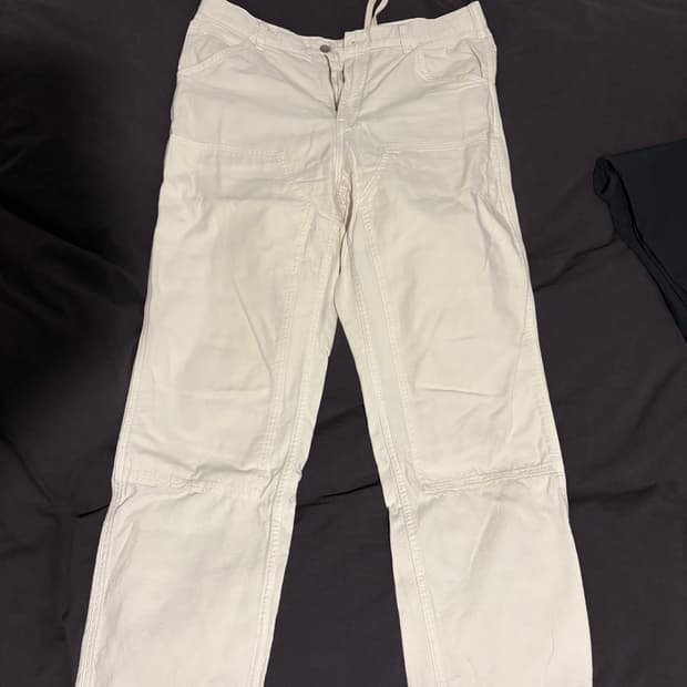 유니클로 더블니 카펜터 팬츠 화이트 L