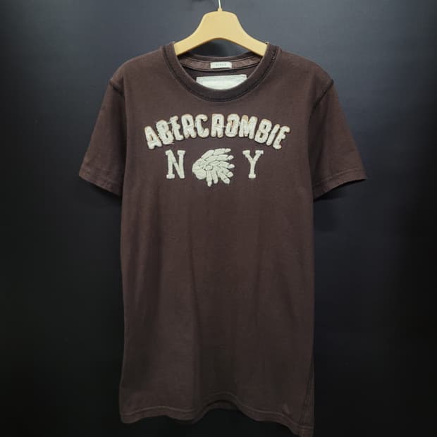 Abercrombie 아베크롬비 빈티지 빅로고 셔츠