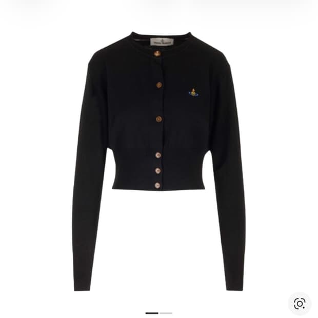 비비안웨스트우드 베아 크롭 가디건 블랙 xxs