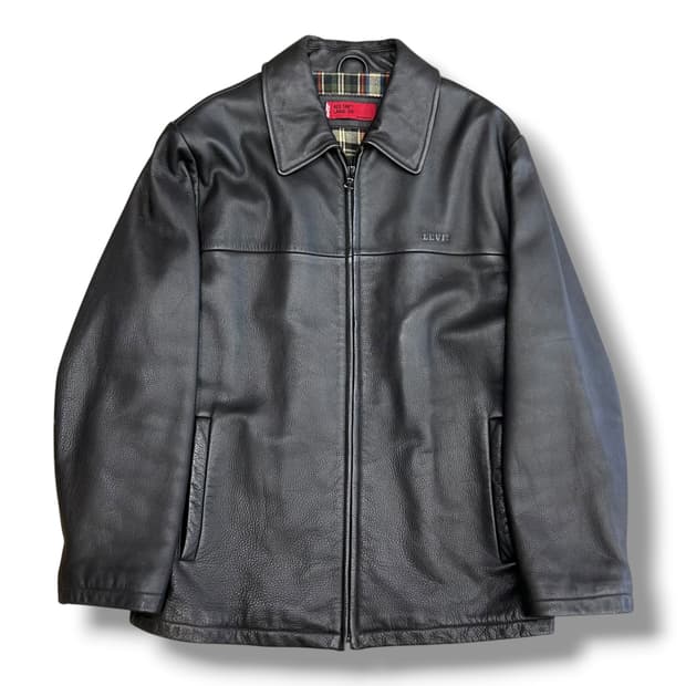 Levis 레드 탭 다크 브라운 소가죽 자켓