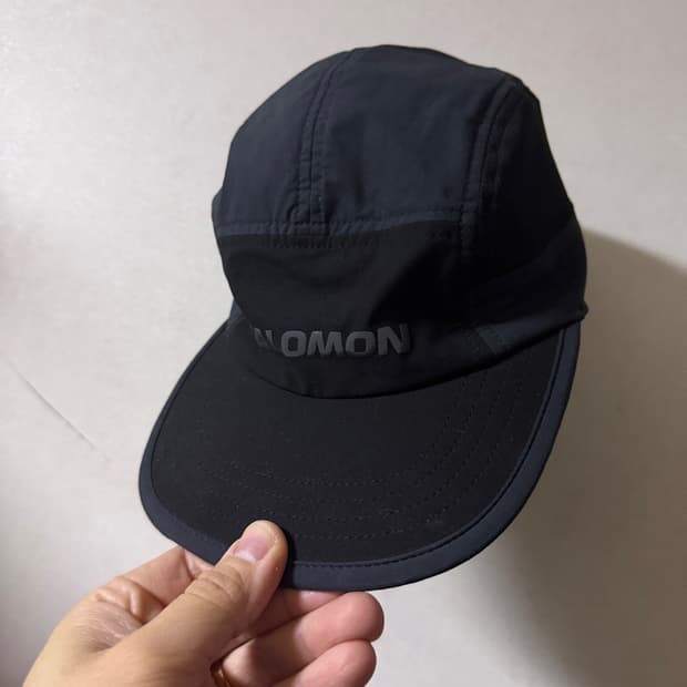 살로몬 템포스 러닝 블록 캡 블랙