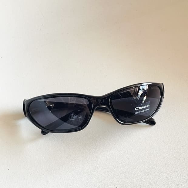 90s Osse 블랙 스퀘어 빈티지 선글라스