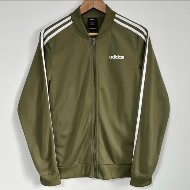 아디다스 카키색 연카키 올리브 트랙탑 져지 M