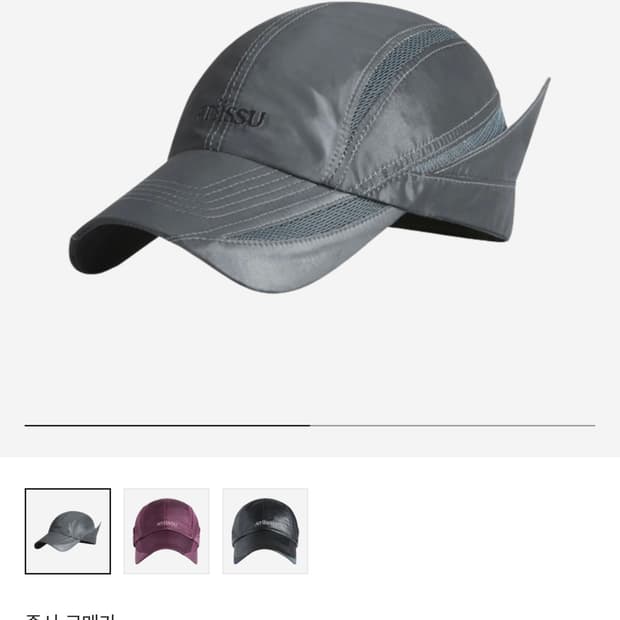 Atiissu Wing Cap Grey
