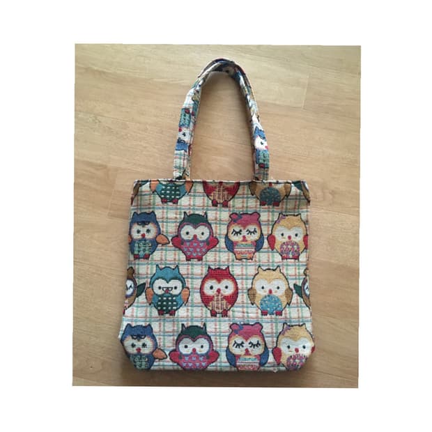 빈티지 부엉이 토트백