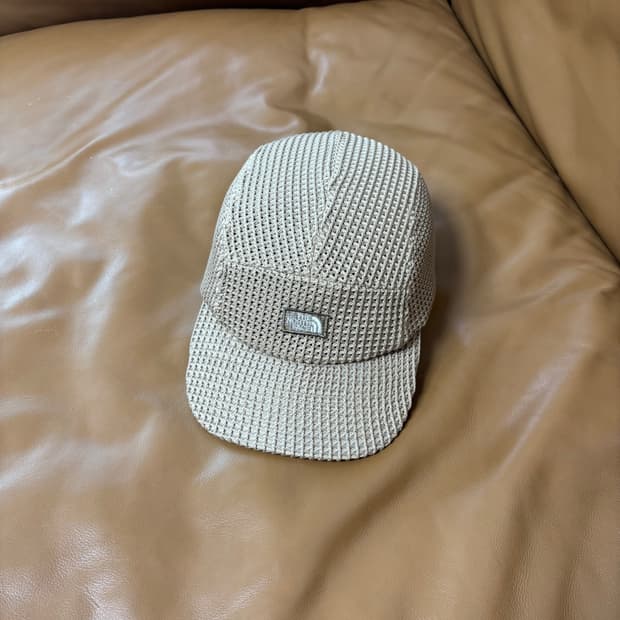 나나미카 노스페이스 퍼플라벨 캠프캡 모자 스트링 메쉬 탄